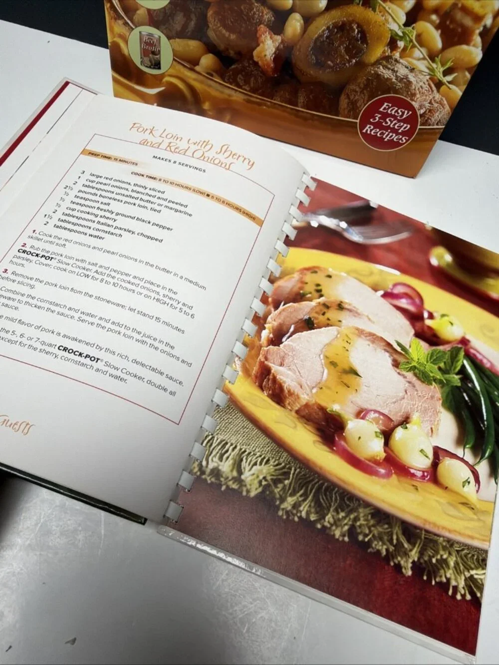 Lot-3 Cookbooks Rival Crock-Pot One-Pot Slow Cooker Recipes Ring Or Wire Bound